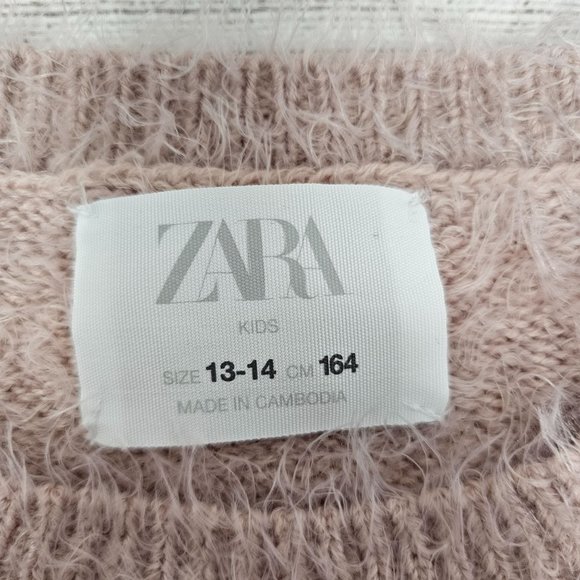 Zara Girls Eyelash Sweater size 13-14 years - Picture 3 of 3